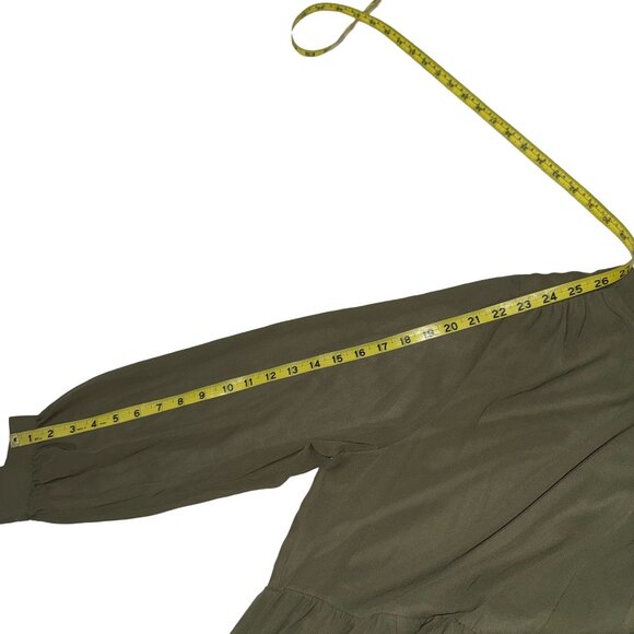 Vince Camuto Solid Long-Sleeve Split-Neck Tiered baby Doll Dress Size 2X - Picture 11 of 15